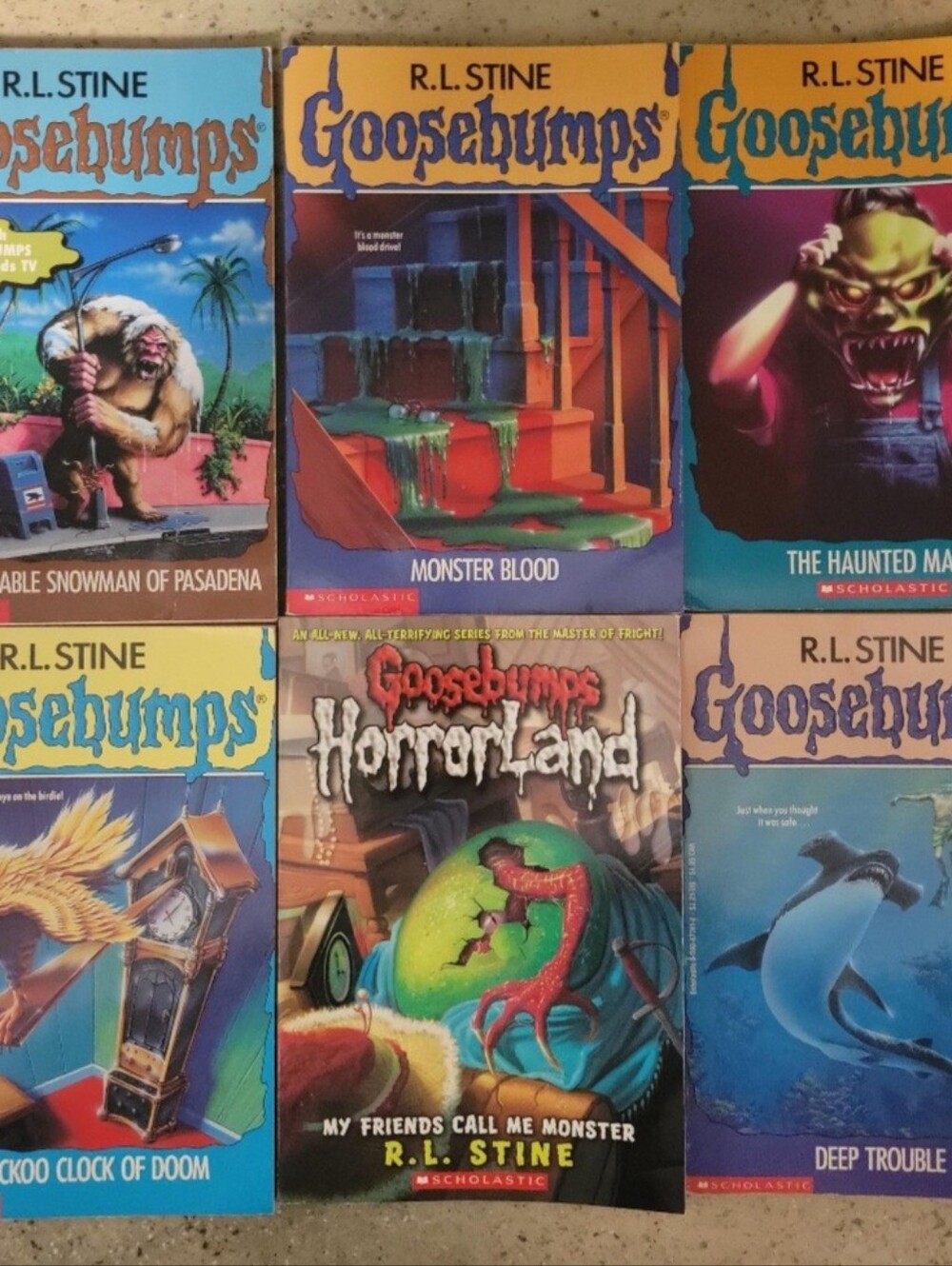 Scholastic Goosebumps HorrorLand - Green and Red Monster Cover
